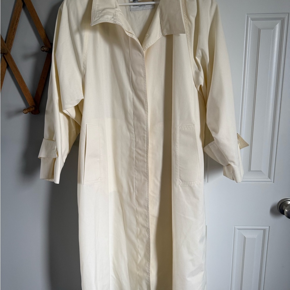 London Fog Cream Trench Coat